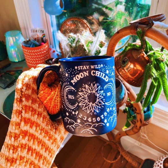 Matte Moon Child Indigo Blue Astrology Mug 🔮 - Picture 2 of 9